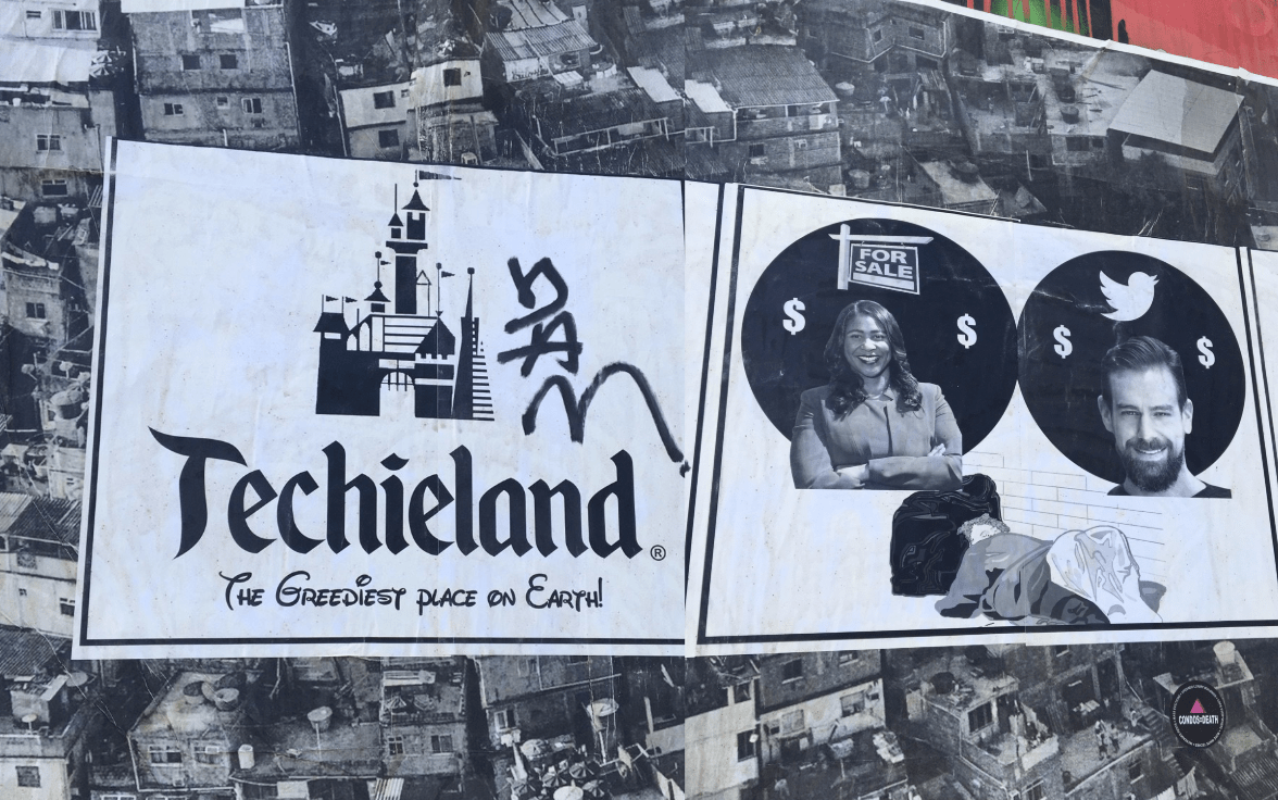 Photo of a 'Techieland' mural in San Francisco Photo of a 'Techieland' mural in San Francisco