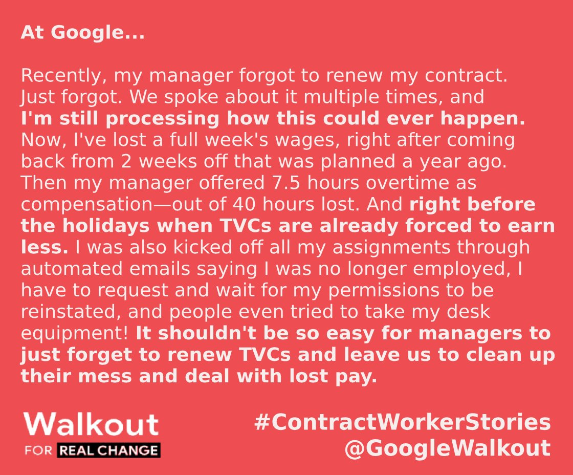 A story from the @GoogleWalkout Twitter account