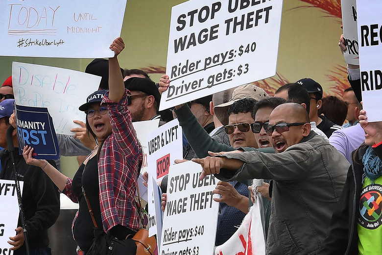 Photo from the Uber protest on May 8 Photo from the Uber protest on May 8