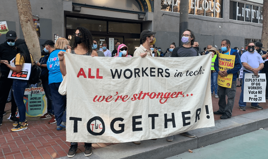All workers in tech: we're stronger together! All workers in tech: we're stronger together!
