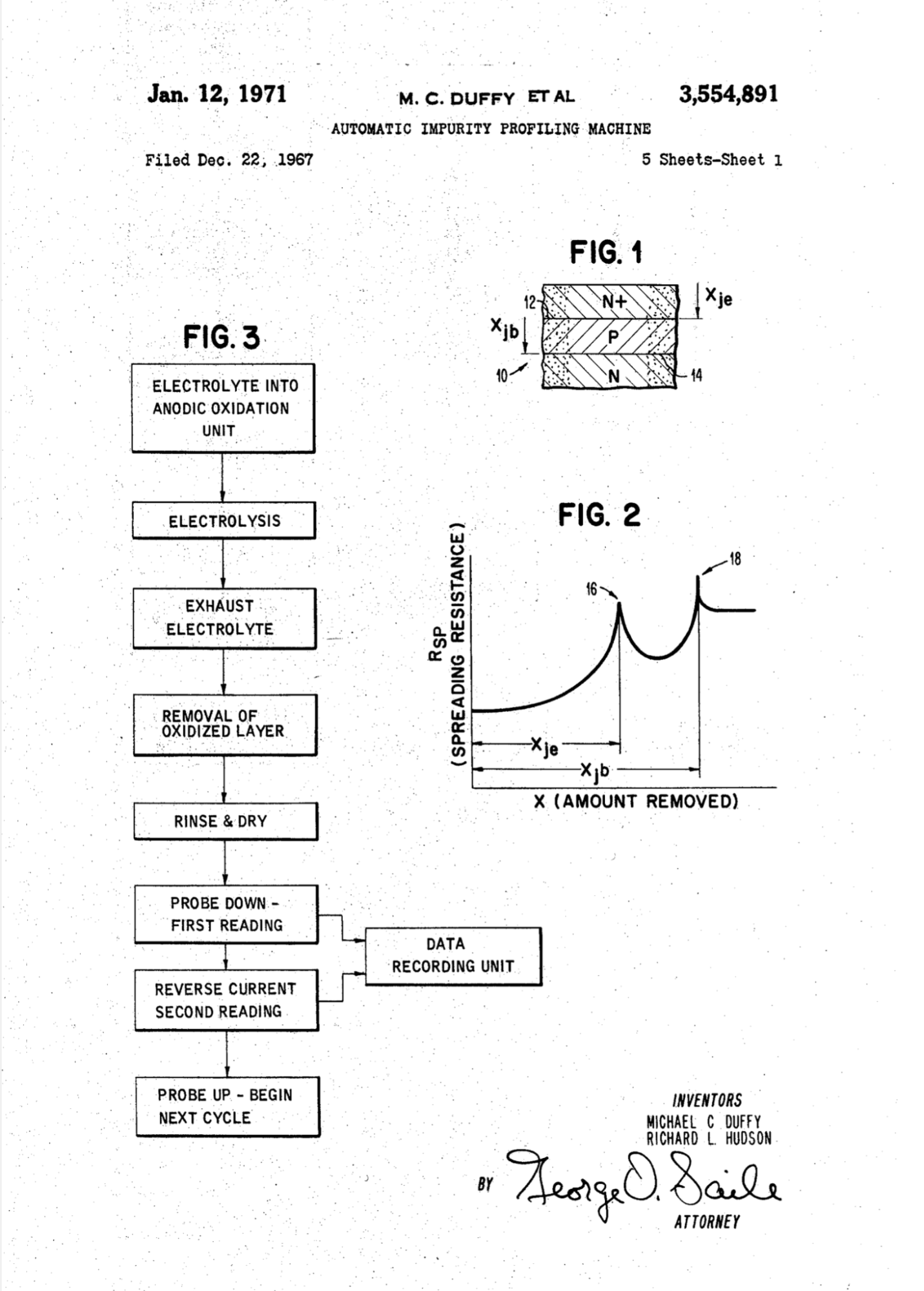Scan of a page from the patent filing documents, featuring schematics Scan of a page from the patent filing documents, featuring schematics