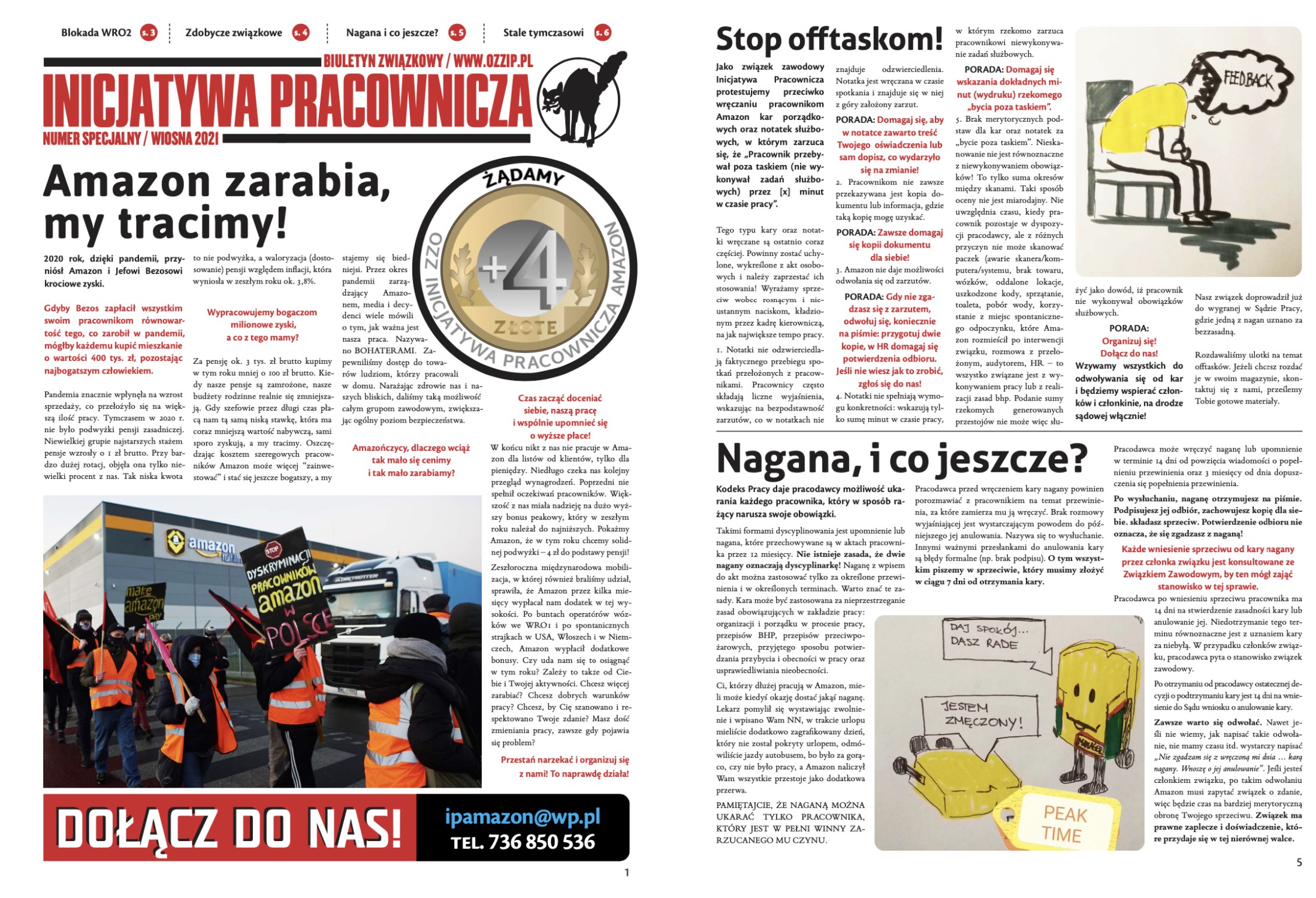 A couple pages from a 2021 issue of IP's newspaper. A couple pages from a 2021 issue of IP's newspaper.