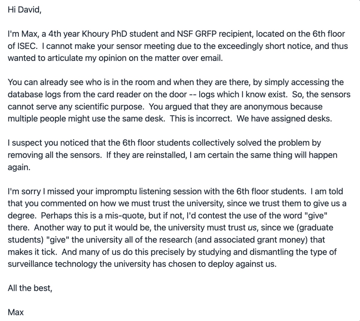 A screenshot of an email A screenshot of an email