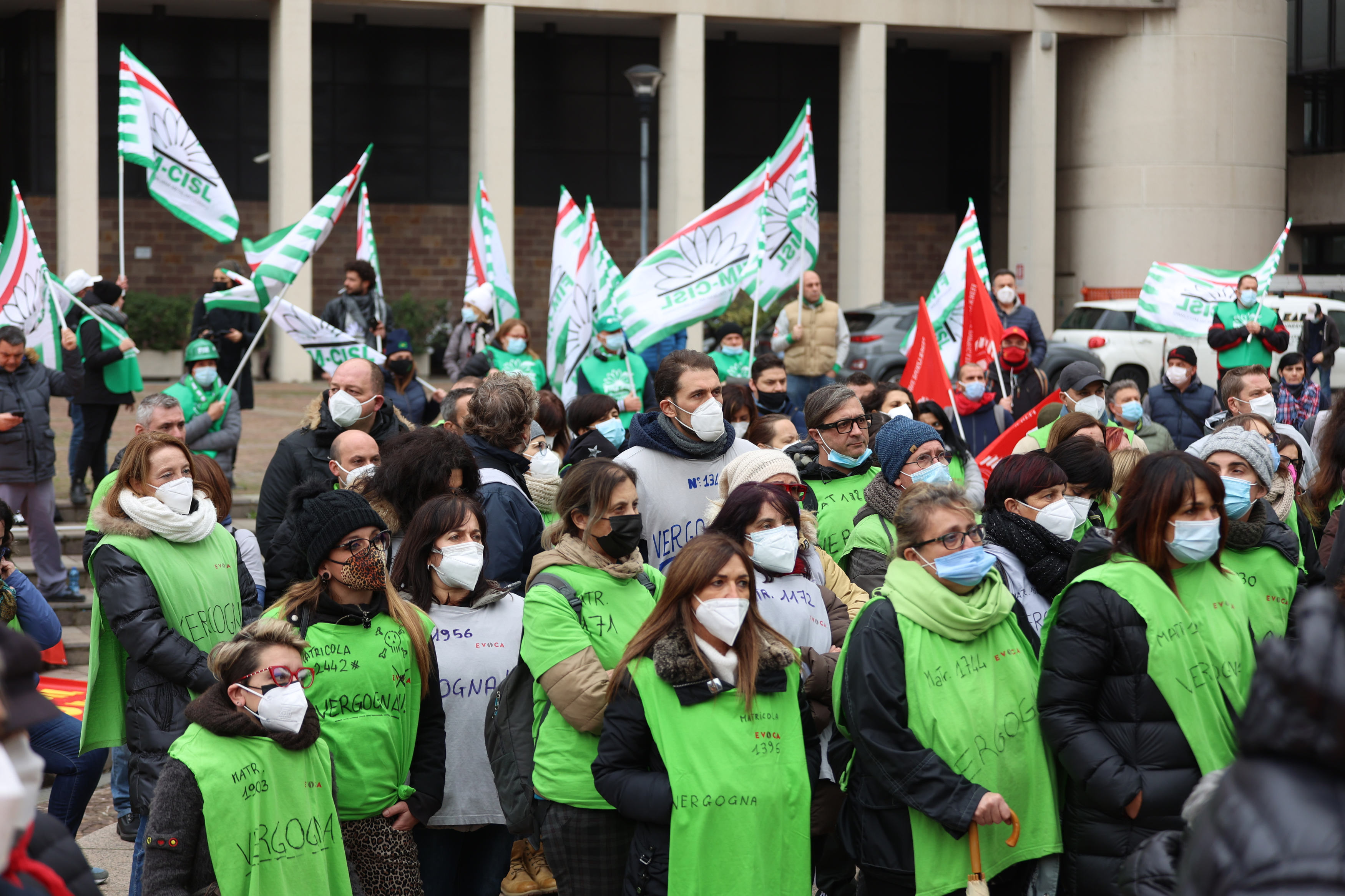Protesta delle lavoratrici della SaGa Protesta delle lavoratrici della SaGa